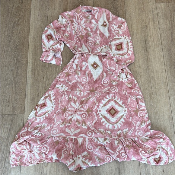 Pink Patterned Maxi Dress - Picture 6 of 6